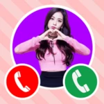 black pink call you android application logo